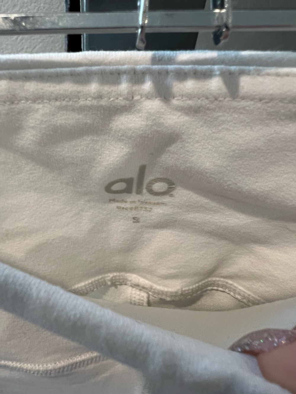 Alo Yoga Goddess Leggings White Ruched Mesh Sheer Athleisure High Wasit, SMALL - Picture 6 of 6